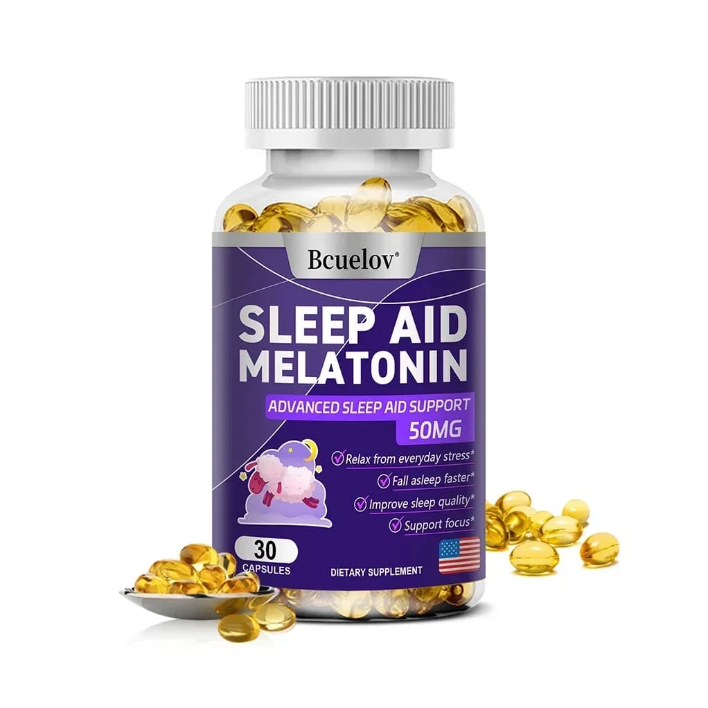 Bcuelov melatonin 25 mg vegan capsules bottle — image 8