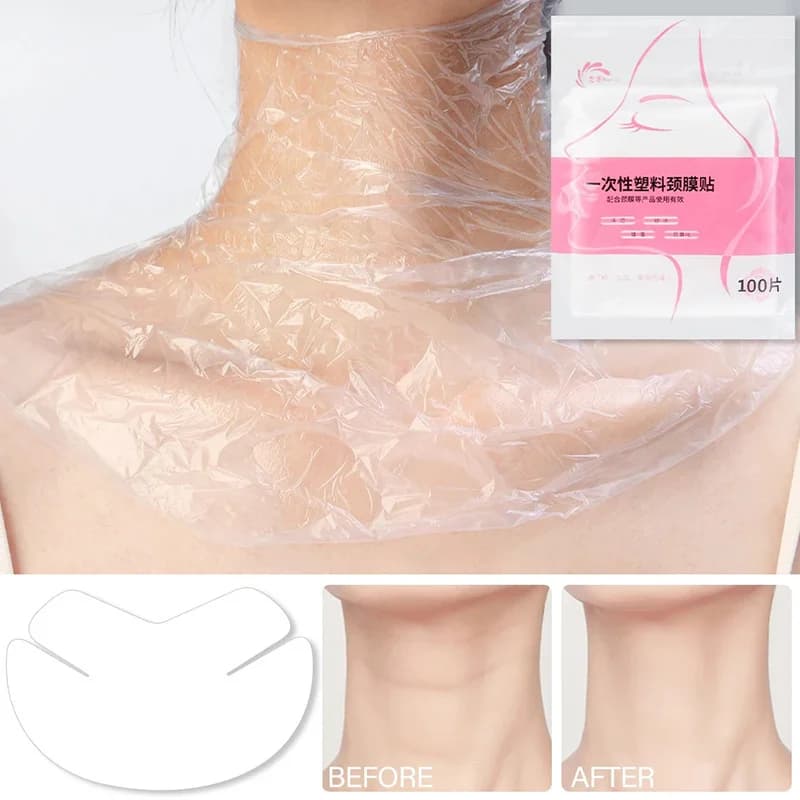 transparent disposable neck mask wrap — image 4
