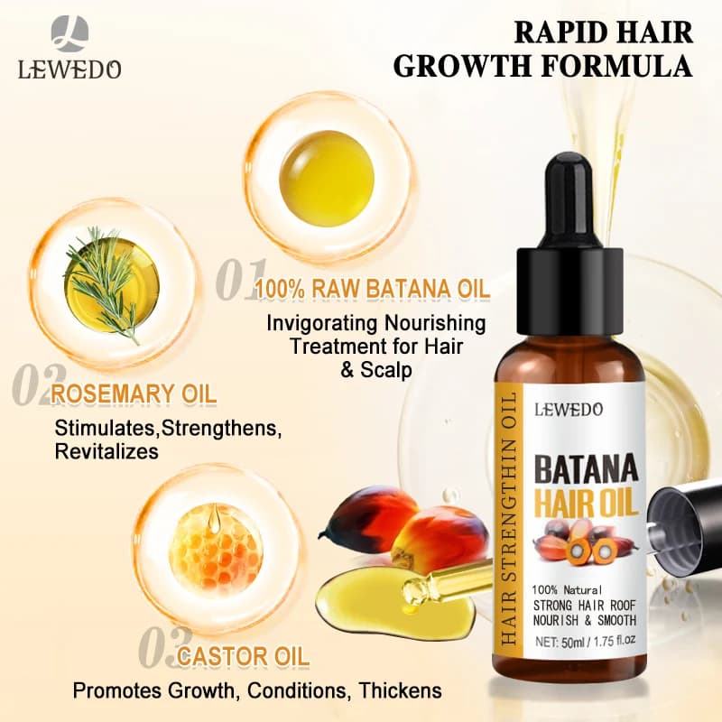 bottle of Lewedo Naturals batana oil — image 3