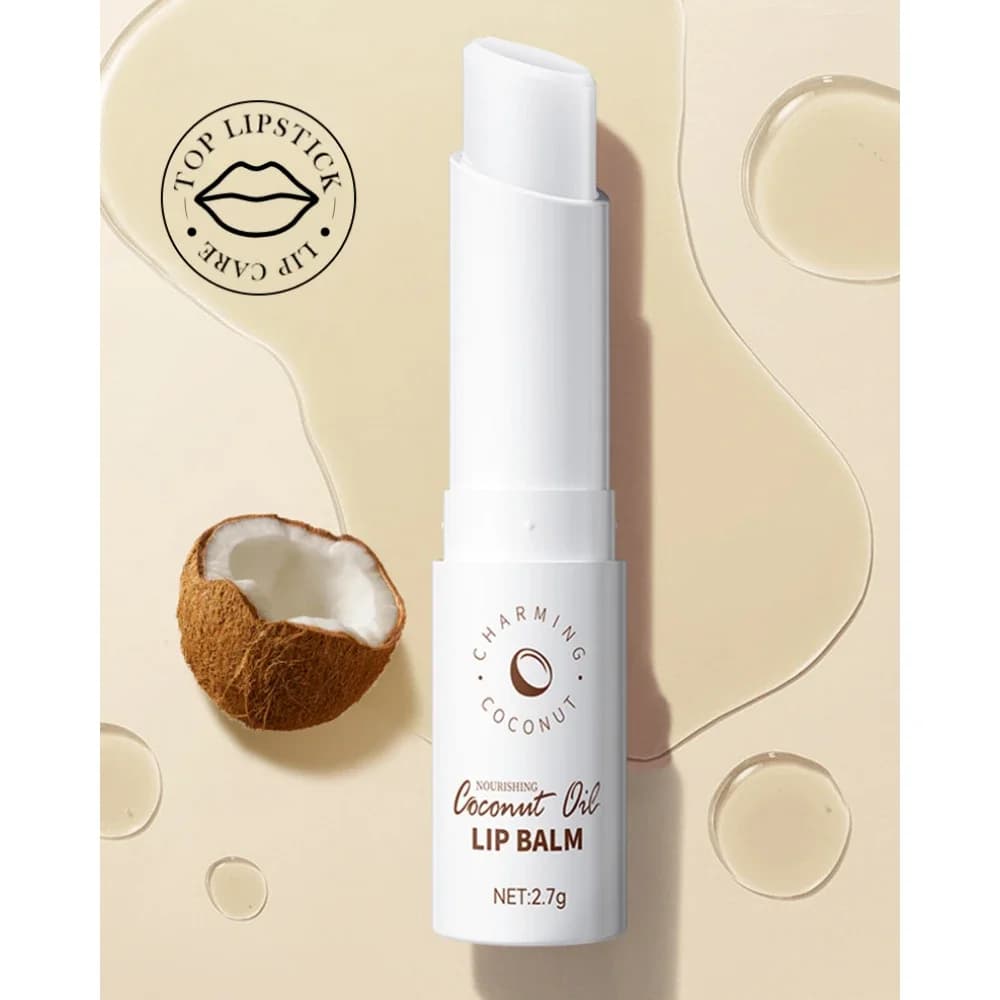 coconut flavored lip balm tube — image 2
