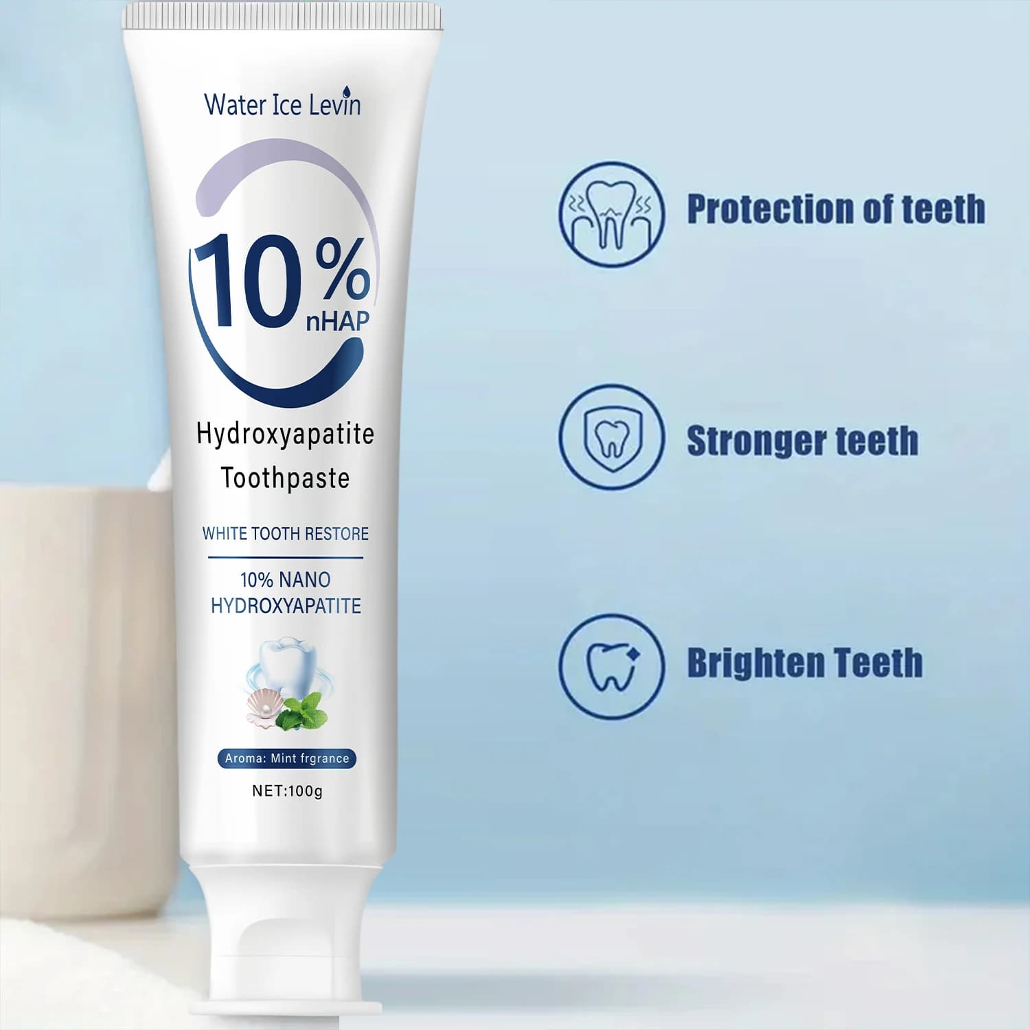 nano hydroxyapatite toothpaste tube fresh mint — image 5