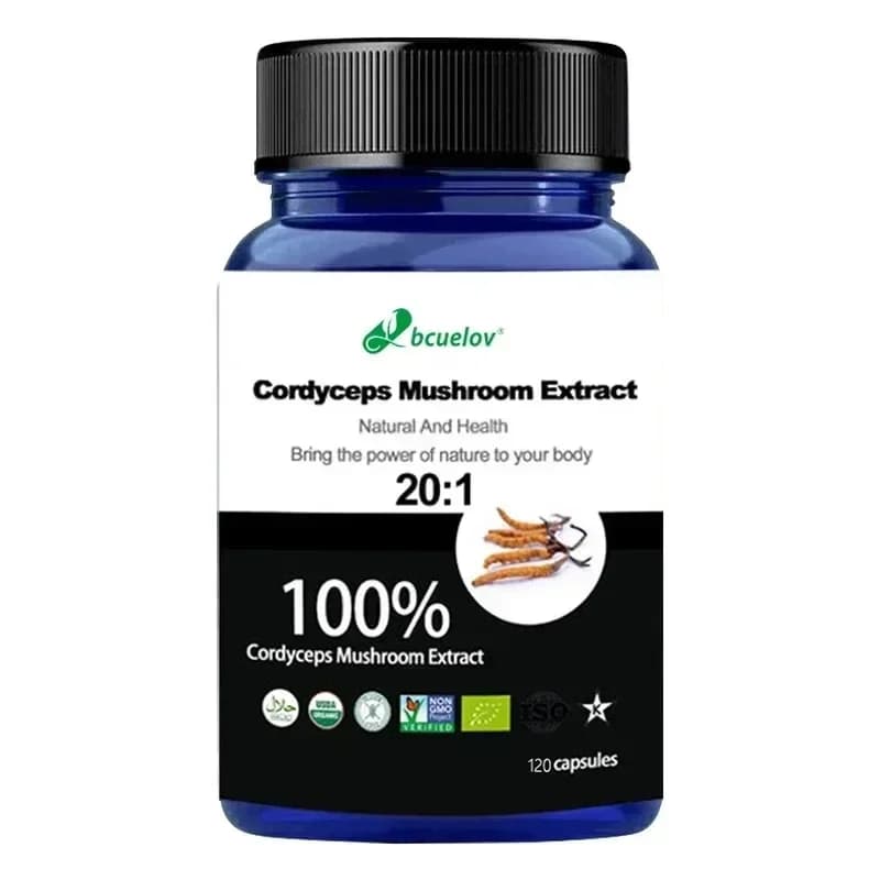 vegetarian cordyceps mushroom extract capsules — image 8