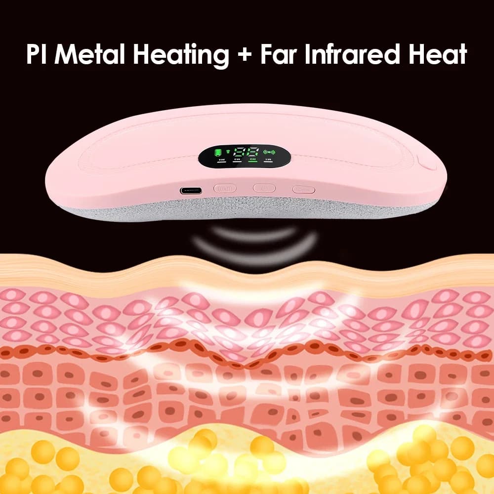 electric waist massage belt with heating for period cramps — image 2