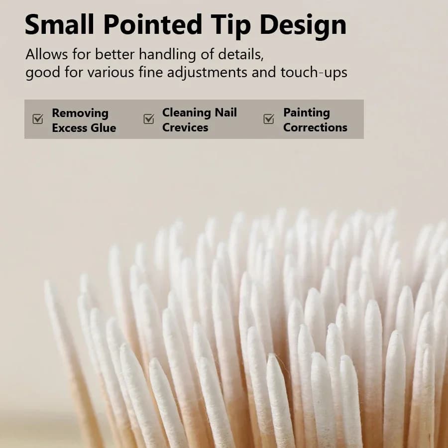 double-ended cotton swabs with fine tips — image 3