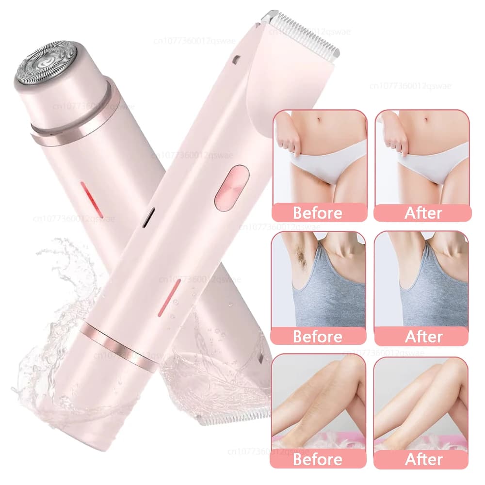women's rechargeable electric shaver with detachable head — image 5