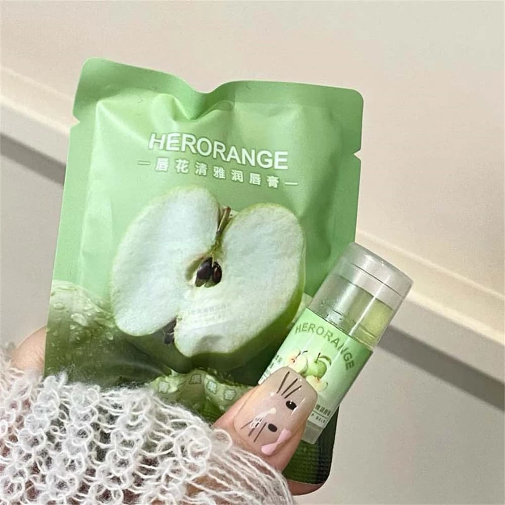 transparent coconut fruit lip balm tube — image 5