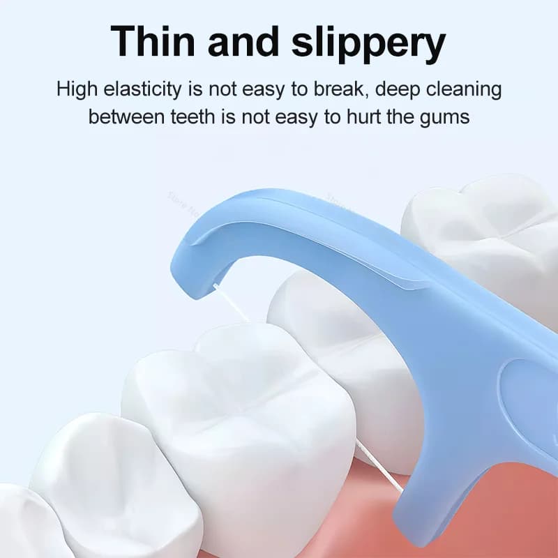ergonomic food‑grade dental flosser toothpicks — image 2