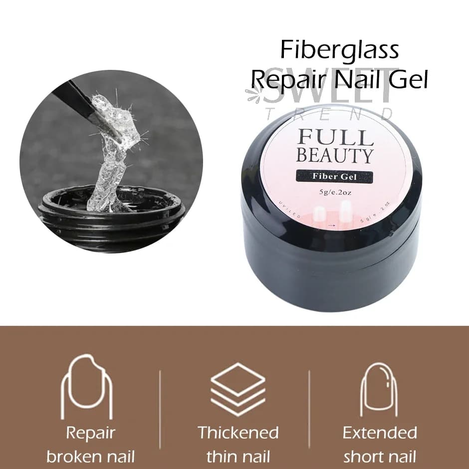 5ml clear fiberglass nail repair gel — image 4