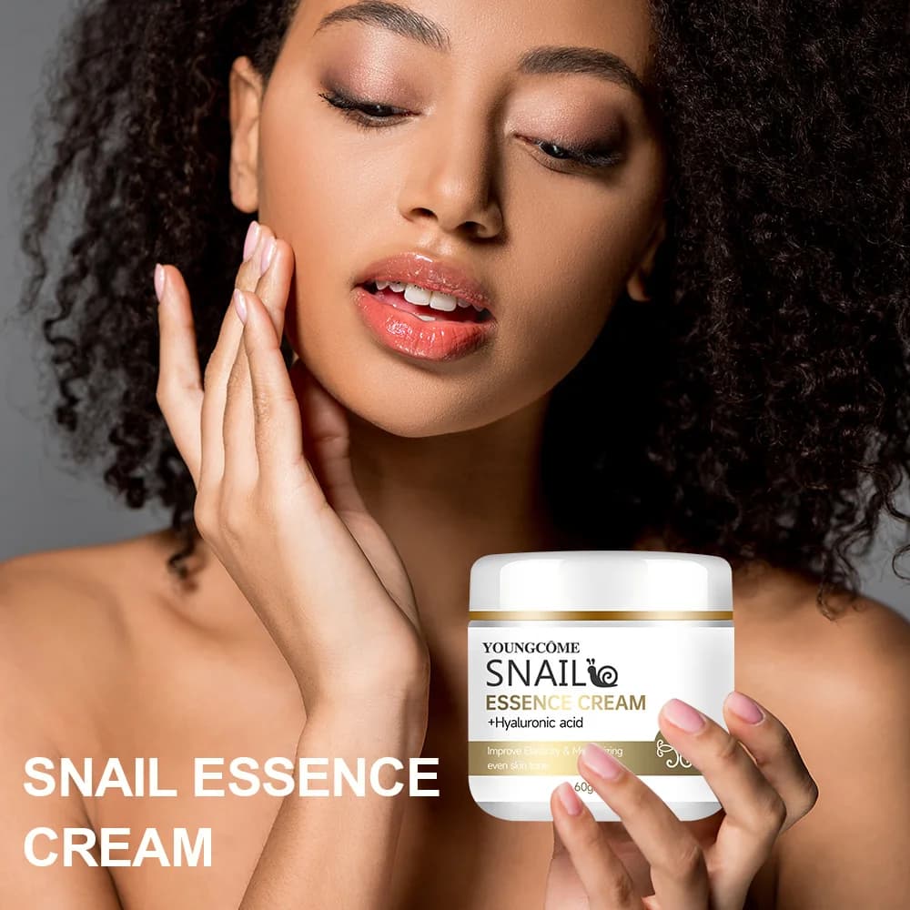 snail essence cream jar with hyaluronic acid and retinol — image 4