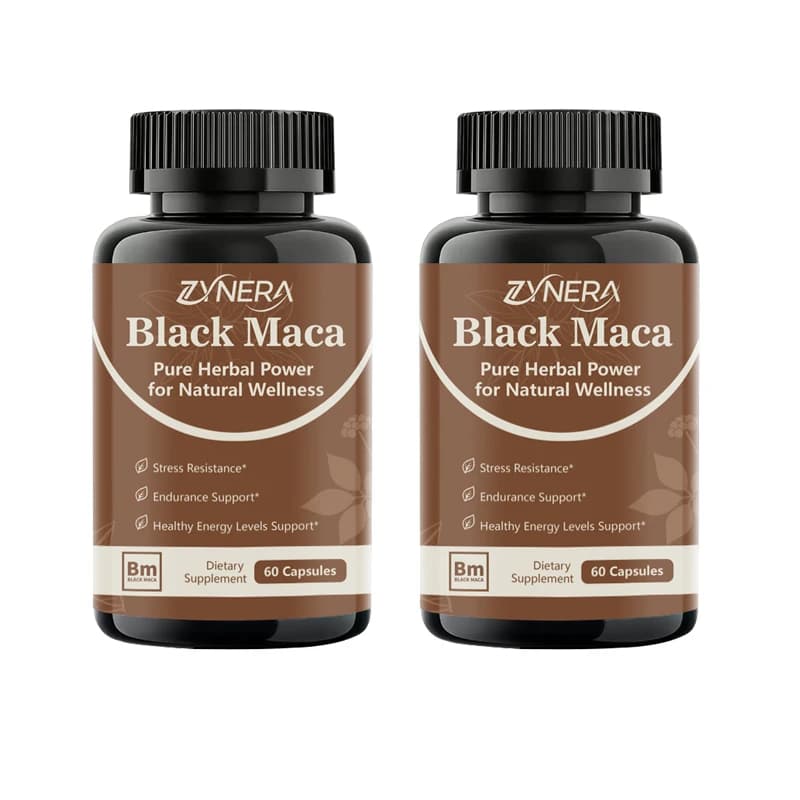 bottles of black maca capsules — image 7
