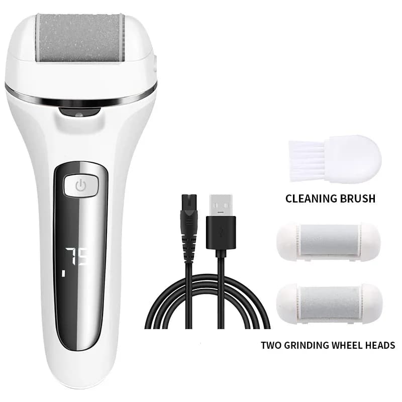electric callus remover foot file grinder with three heads — image 8