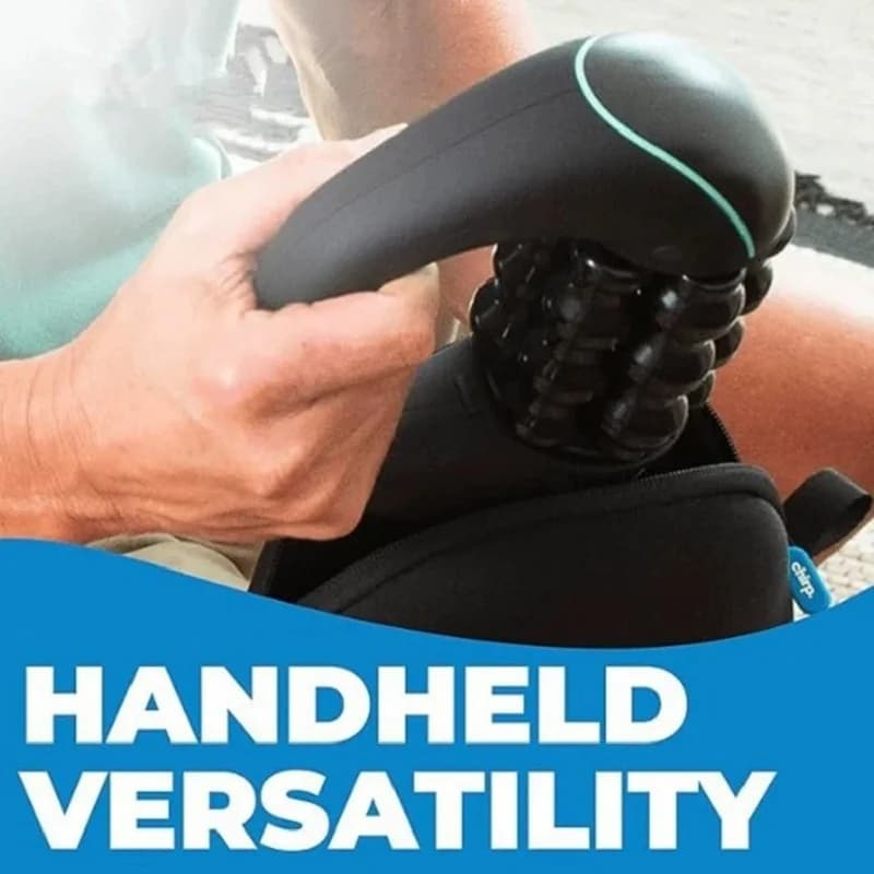 compact rolling percussive massager with handle — image 4