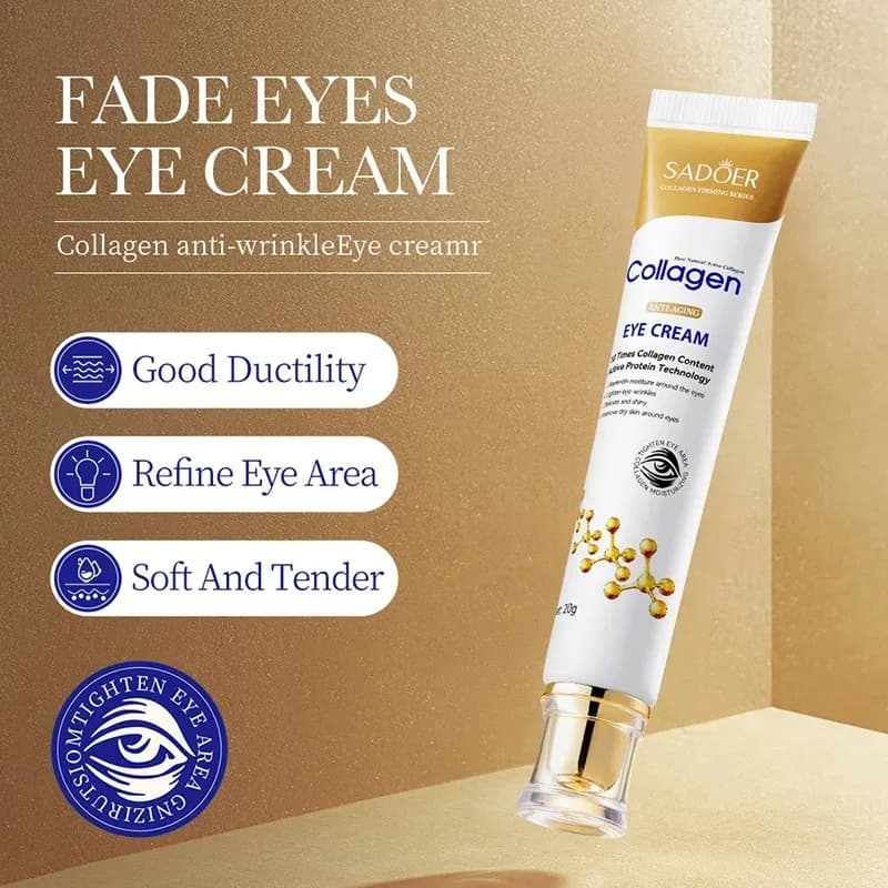 Collagen retinol eye cream tube — image 1