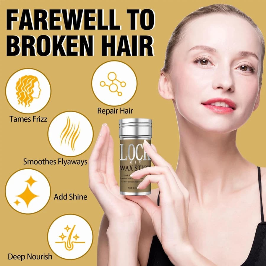 wax stick with natural coconut oil for hair edge control — image 3