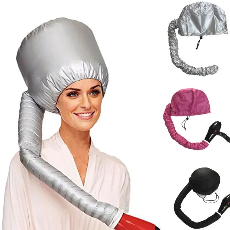 portable hair dryer cap with diffuser — image 1
