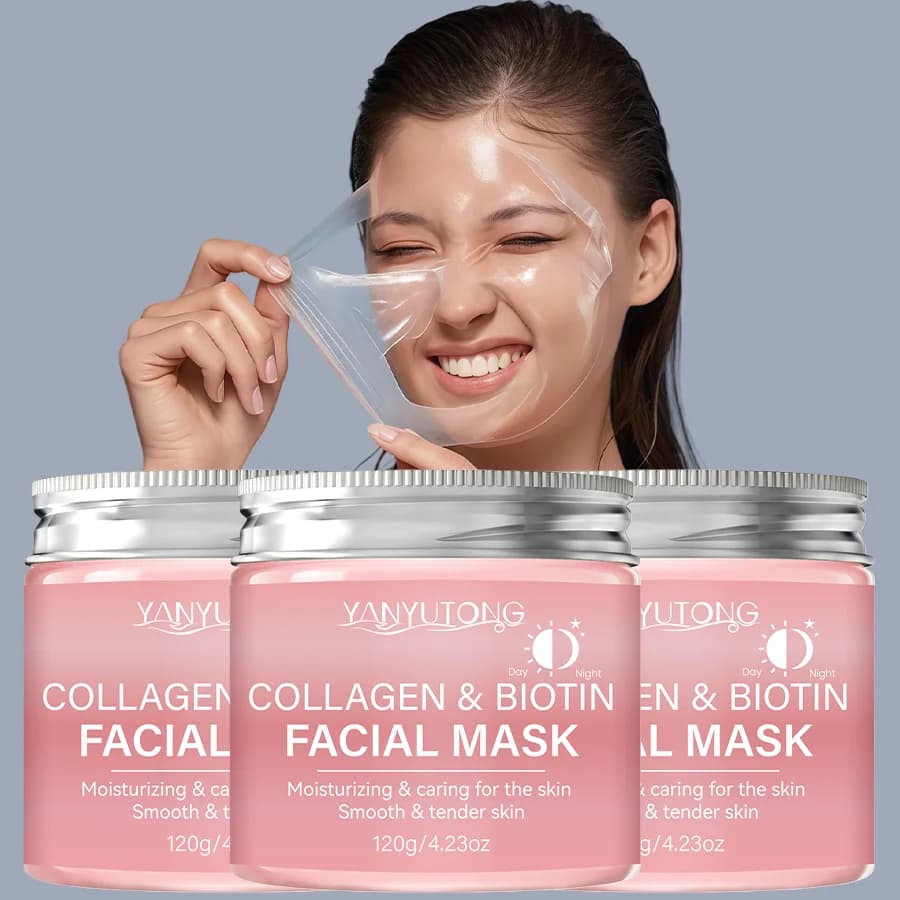 biotin collagen peel mask in a jar — image 7