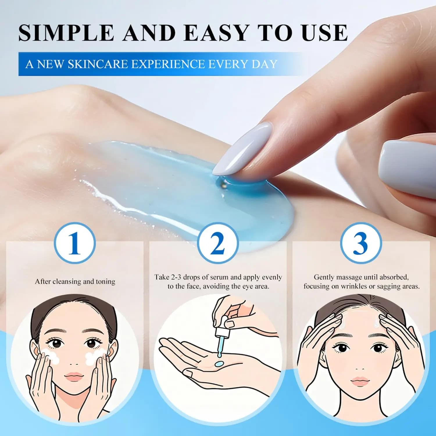 Copper peptide facial serum bottle with SNAP‑8 — image 5