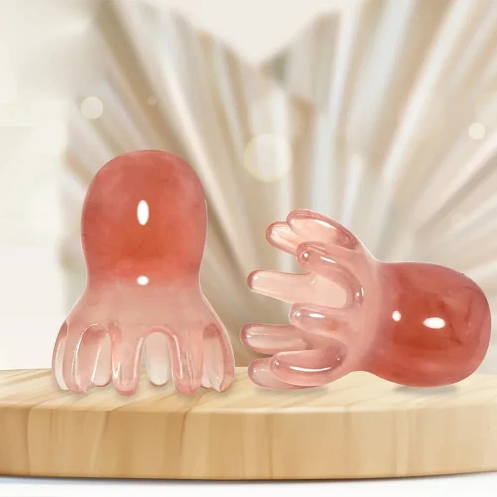 Resin Octopus Scalp Massager Comb