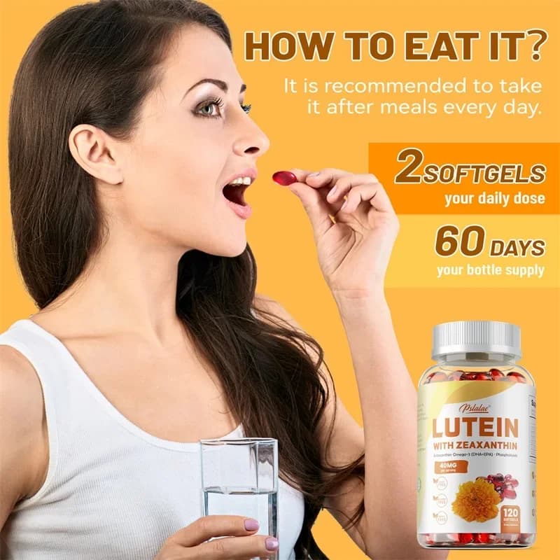 bottle of lutein and zeaxanthin capsules — image 6