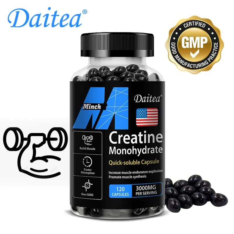 creatine monohydrate capsules bottle — image 6