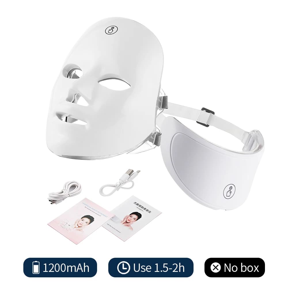 LED light therapy facial mask with seven color settings — image 8