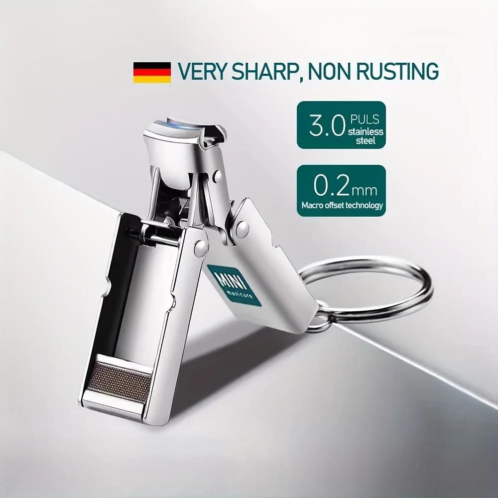 foldable stainless steel nail clippers set — image 5