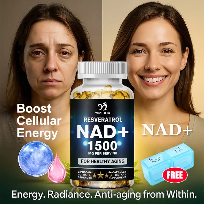 Liposomal NAD+ Supplement with Resveratrol – 1500 mg