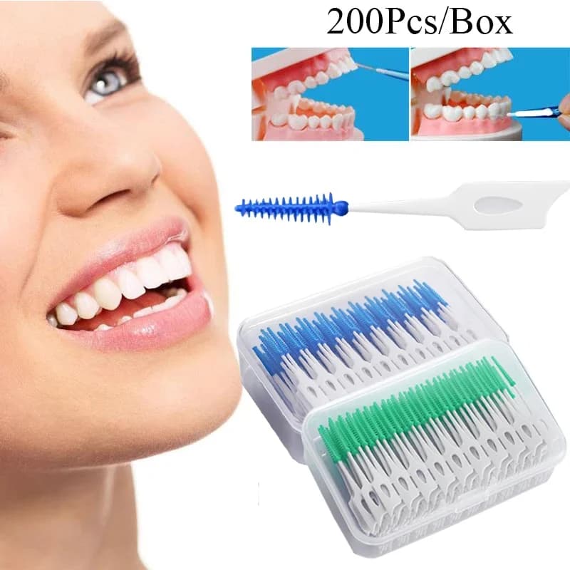 Interdental Silicone Brushes – 150‑200 pcs
