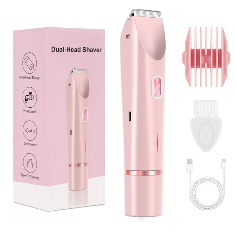 waterproof dual-head bikini and body trimmer for women — image 7