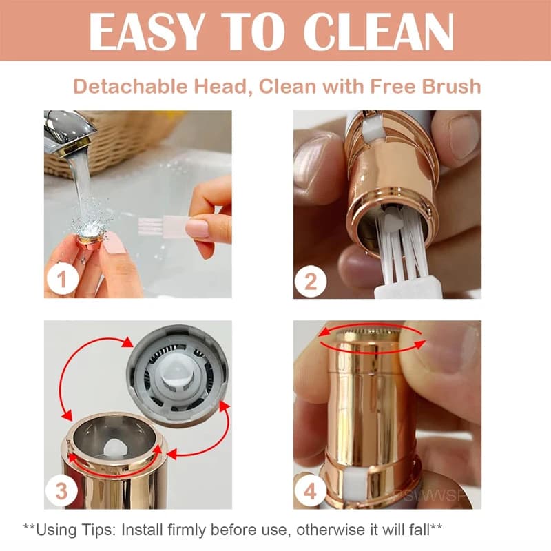 electric facial hair remover device for women — image 6