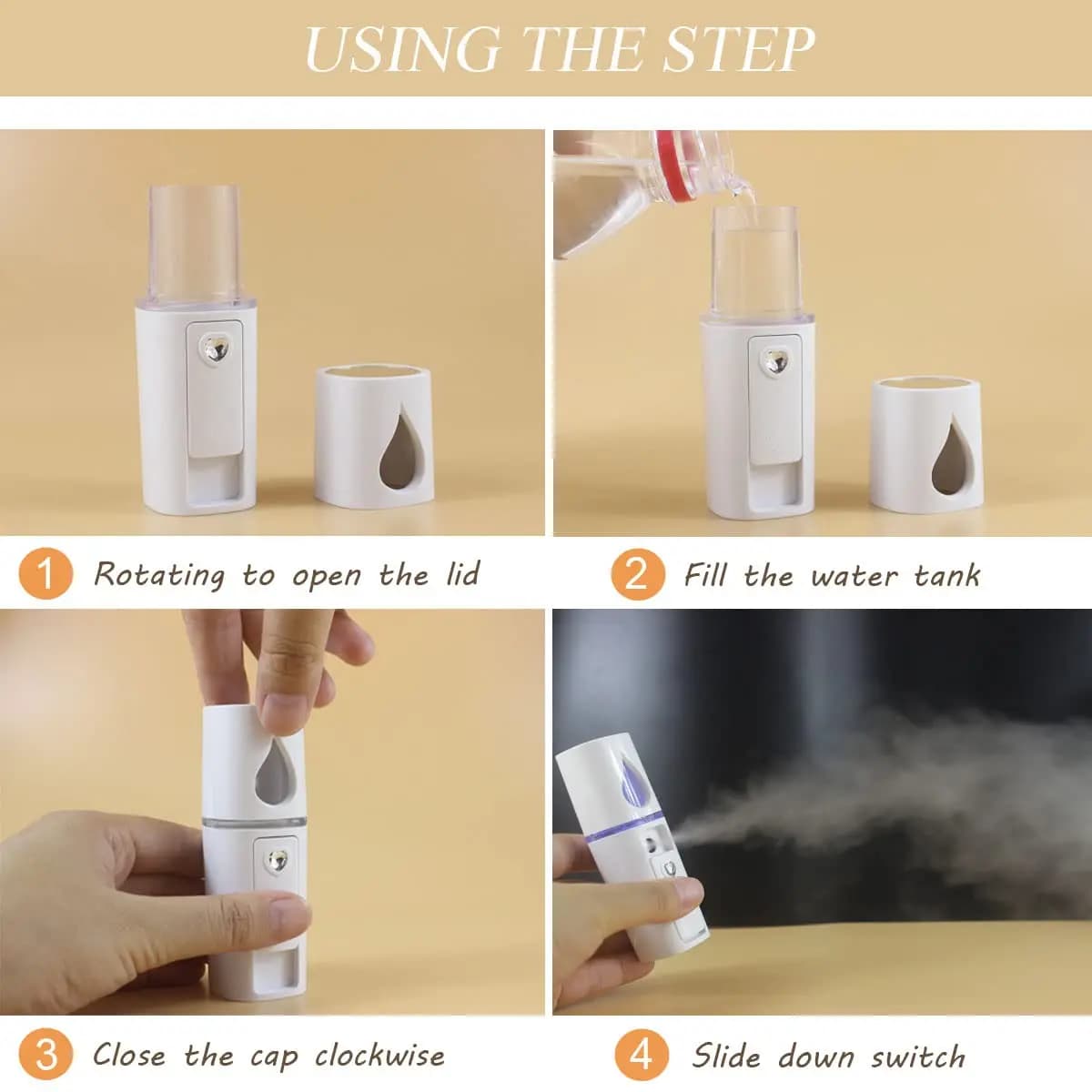 nano facial steamer with mist spray bottle — image 6