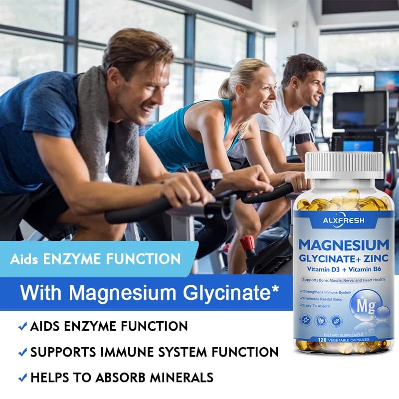 Magnesium glycinate capsules with zinc and vitamin D3 — image 3