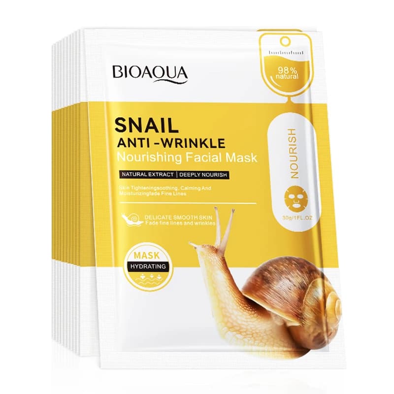 Bioaqua snail face mask sheet pack — image 1