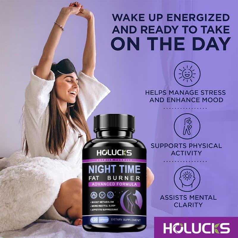 nighttime fat burner supplement bottle — image 4