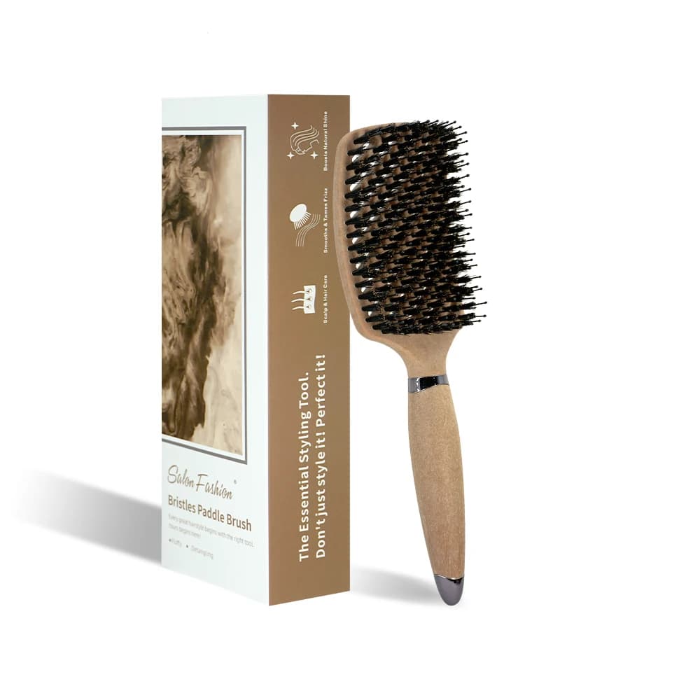 anti-static paddle brush with scalp massage bristles — image 7