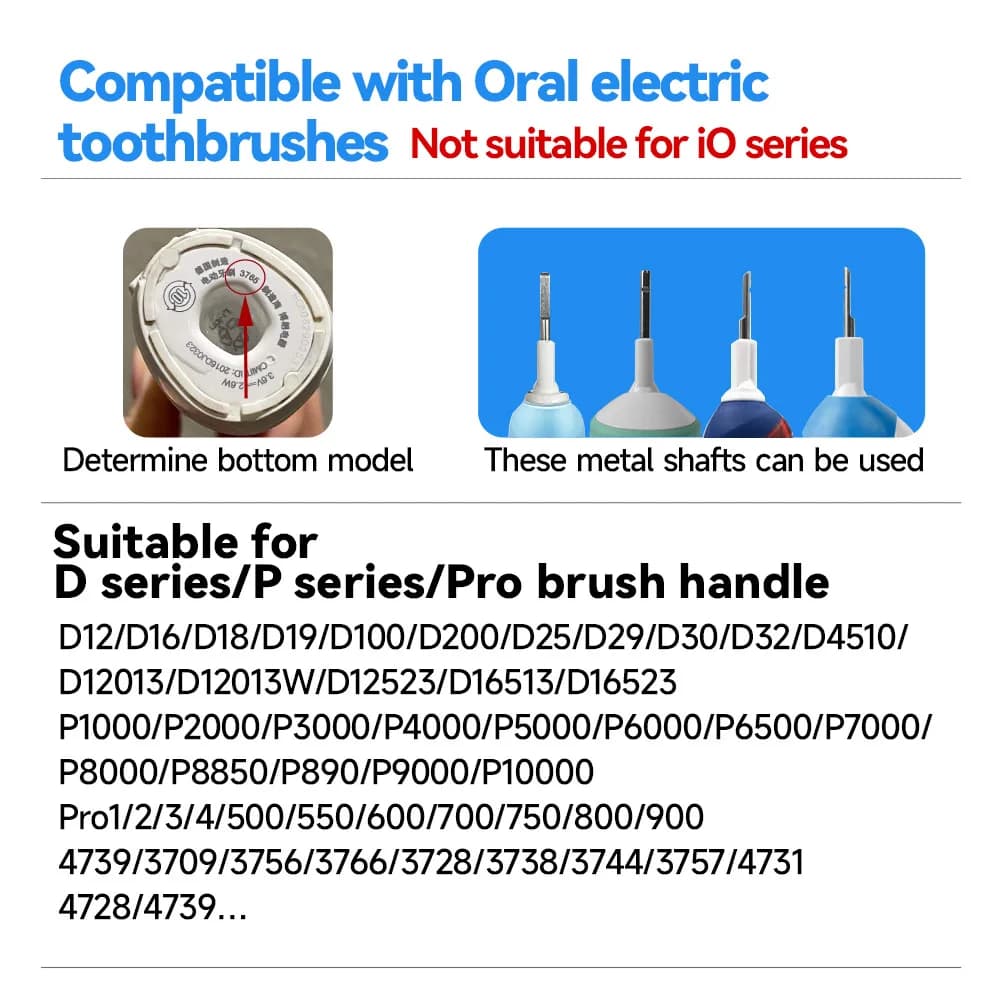 Electric toothbrush replacement brush heads compatible with Oral‑B — image 3
