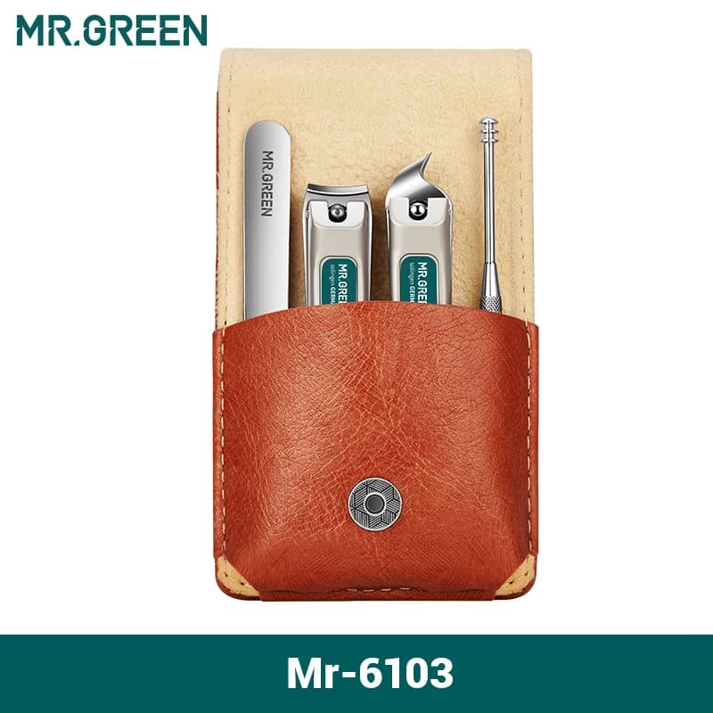 portable manicure set with stainless steel nail clippers in travel case — image 8