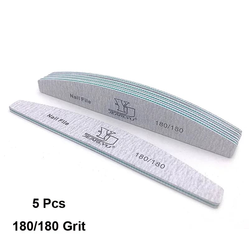 set of five colored nail files with different grits — image 7