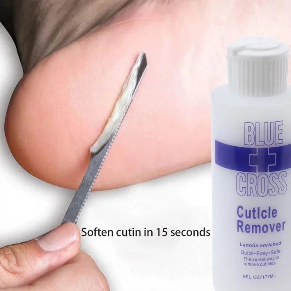 Foot cuticle remover and exfoliating foot mask in a 177 ml bottle — image 3