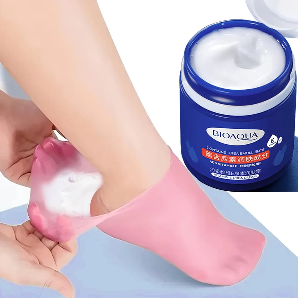 Vitamin E and urea moisturizing foot cream tube — image 5