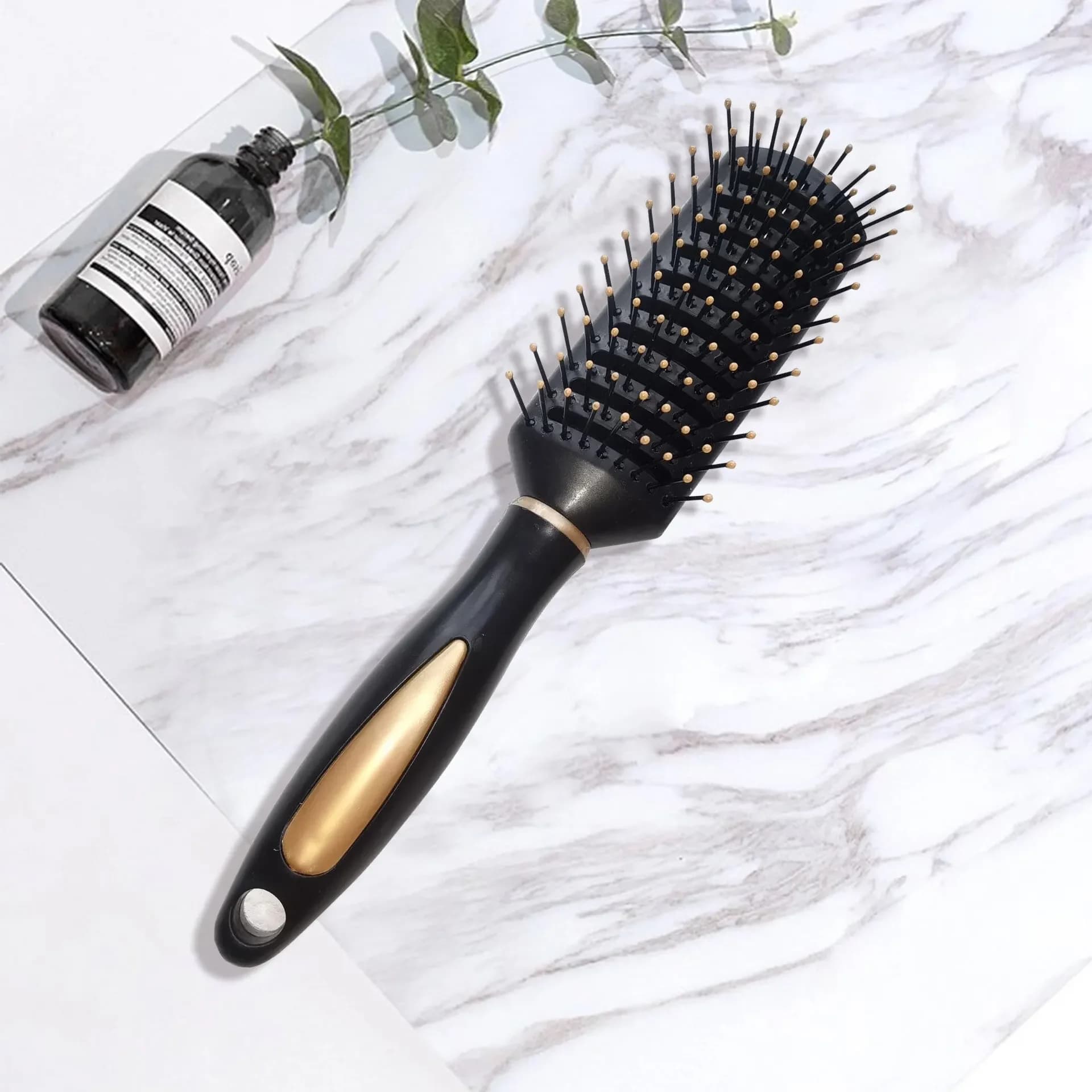 anti-static air bag hair brush with massage cushion — image 2