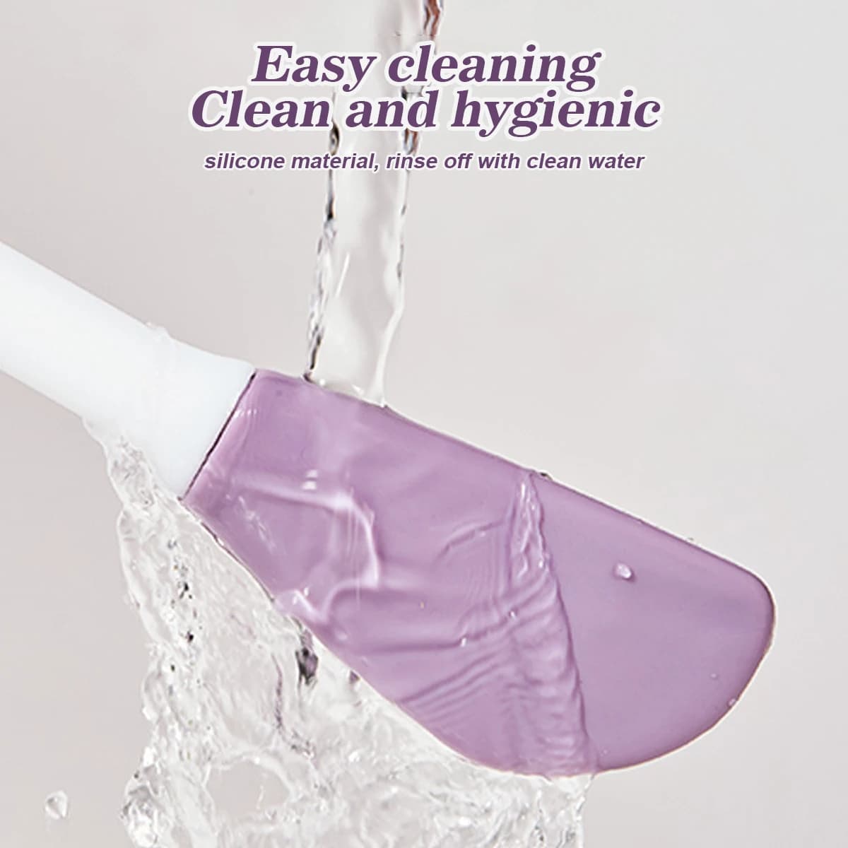 silicone facial cleansing and mask brush — image 3