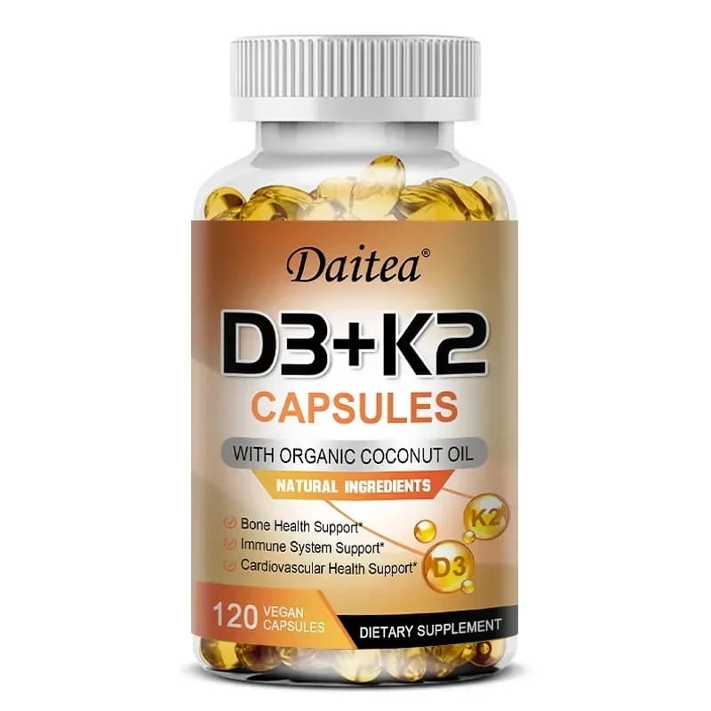 vegan vitamin d3 k2 capsules in organic coconut oil — image 8