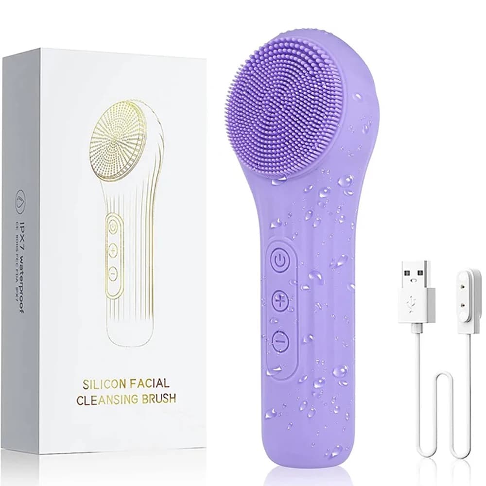 waterproof rechargeable sonic facial cleansing brush — image 7