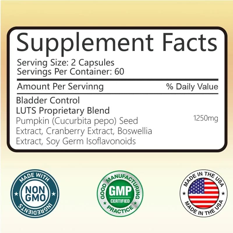bladder control supplement bottle — image 3