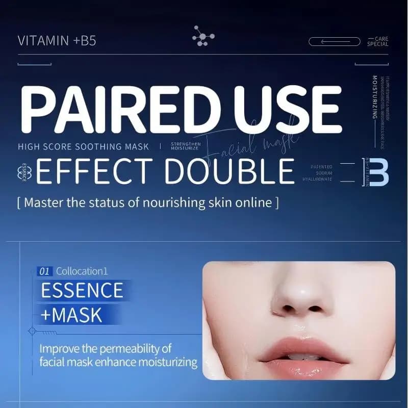 Vitamin B5 hydrating sheet mask pack of 10 — image 4