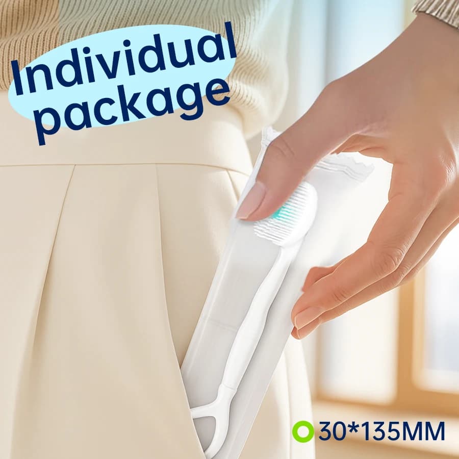 mini disposable travel toothbrush — image 5
