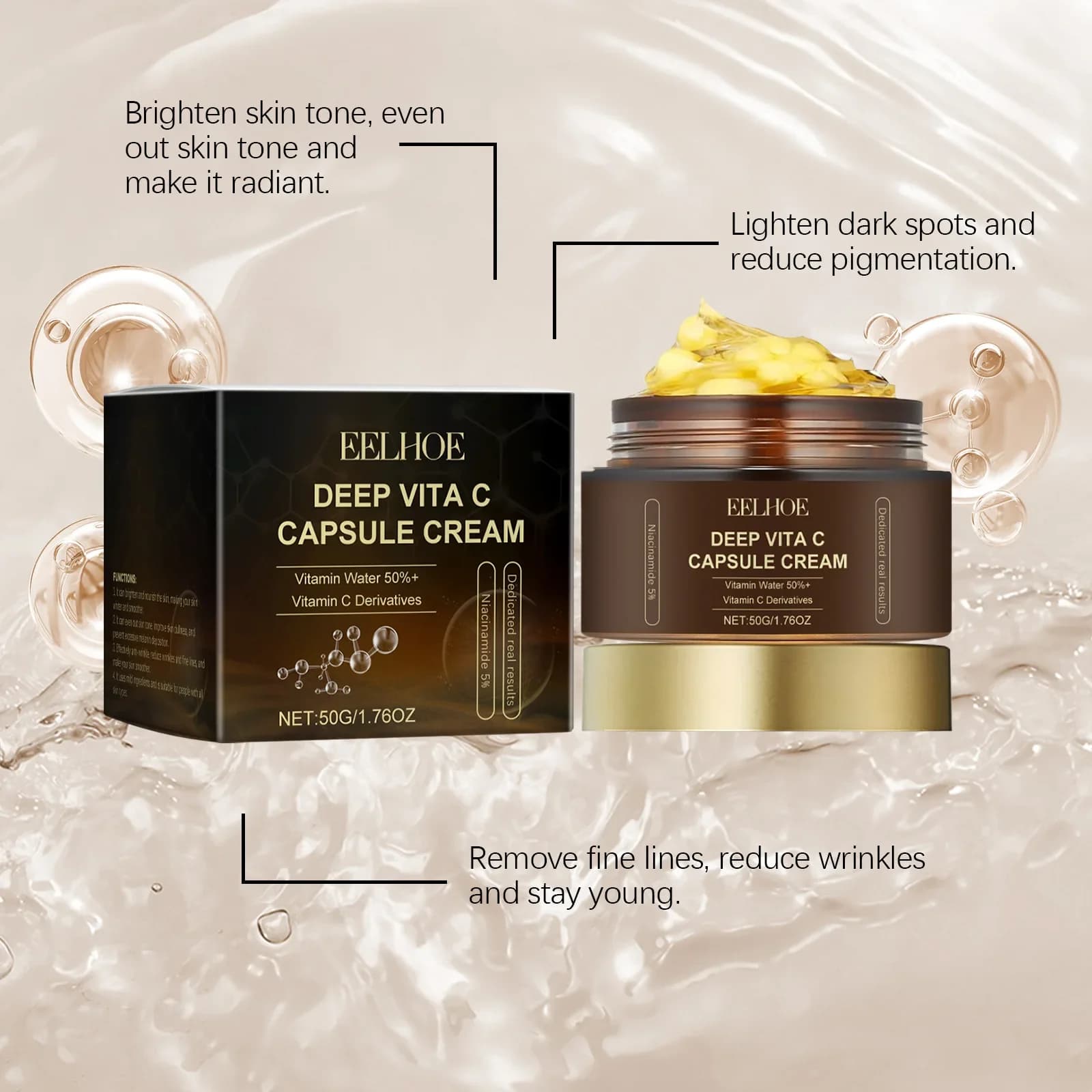 Vitamin C capsule facial cream tube — image 4