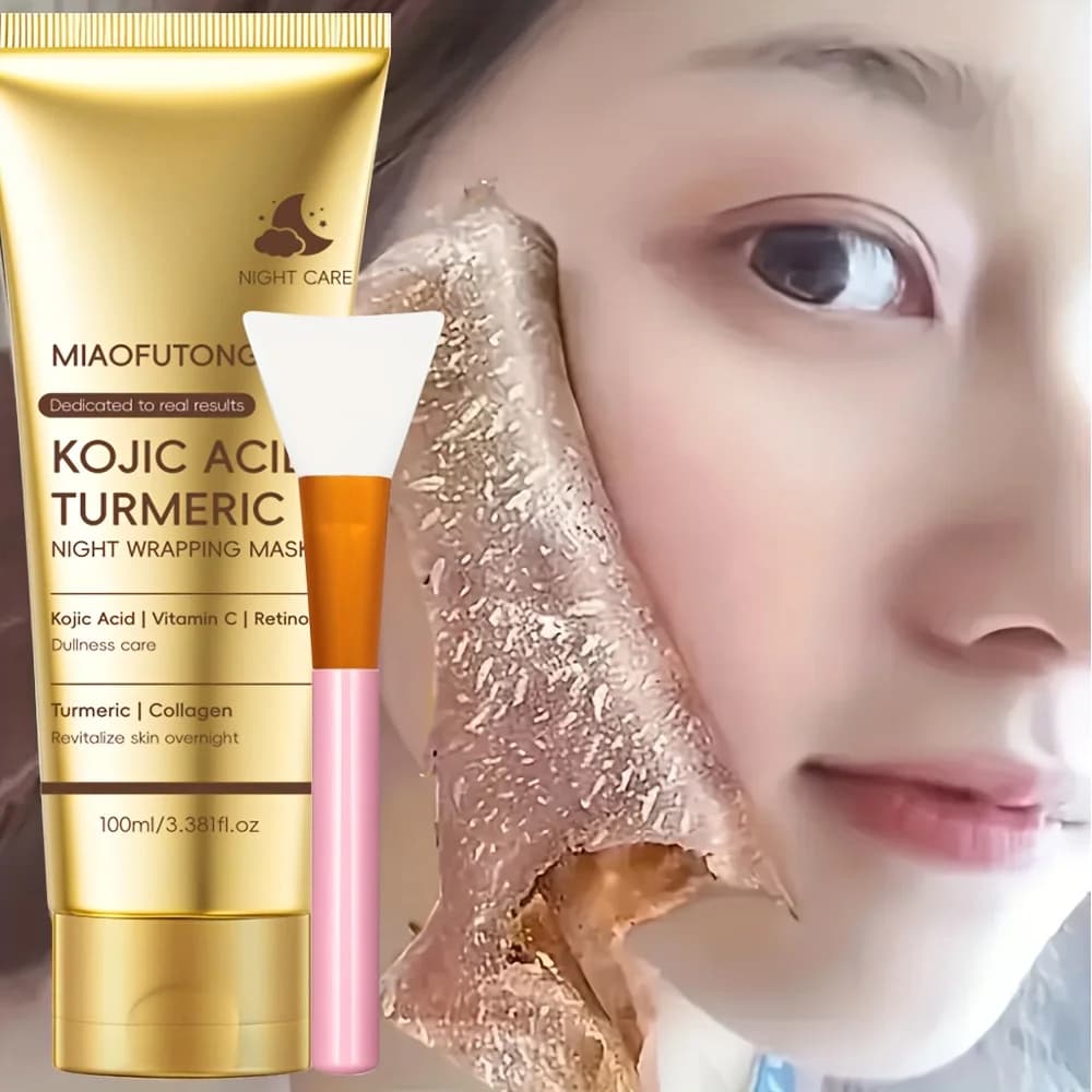 peel-off overnight mask tube with kojic acid and turmeric — image 1