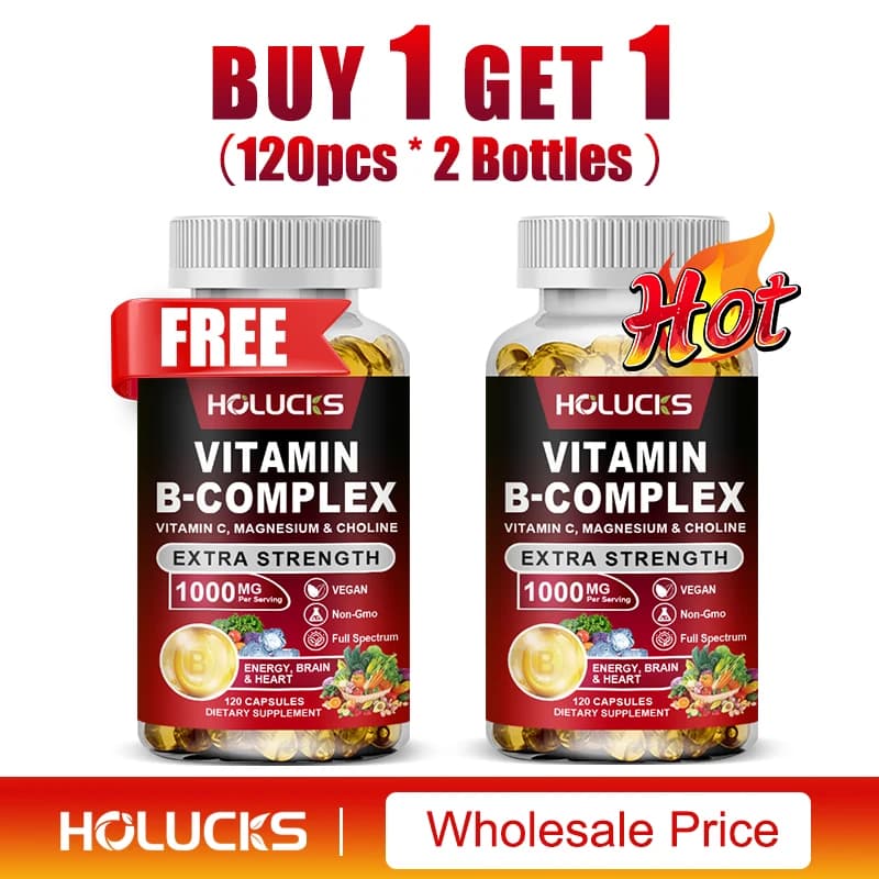 bottle of vitamin b complex supplement — image 7